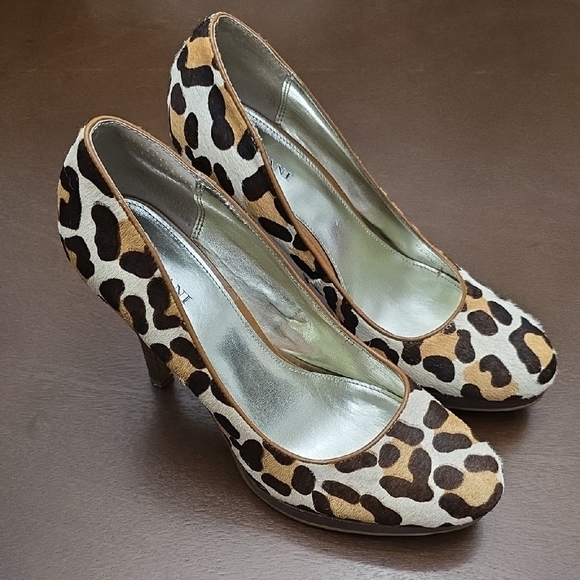 ALFANI platform Leopard Print Women's Heels Sz 9 - Picture 1 of 7